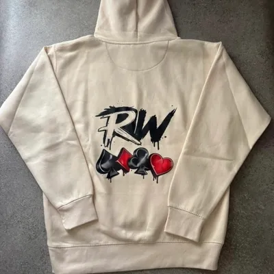 Sweat-shirt RW logo brodé couleur crème taille S